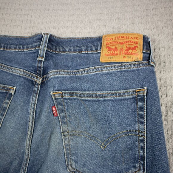 Levi's 514 Straight Denim Jeans 34x32 - Picture 8 of 8
